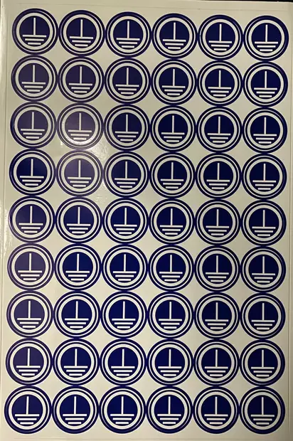 Tarra Maa Iso Sin/Valk. A4-arkki 54 kpl - A4 4-väri Muotoonleikatut tarrat - TARMaa4 - 1