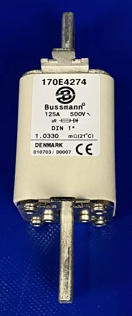 1 / 125A 500V aR Erik.nop.kahvavaroke - Erikoisnopeat NH kahvasulakkeet veitsiki - 170E4274 - 1