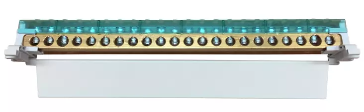 Maadoitus-/virtakisko 2*50+20*35mm² 250A kannella - Potentiaalintasauskiskot DIN-kisko ja ta - 1902404 - 1