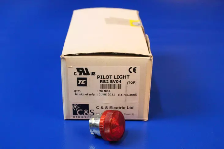 Merkkilampun vihreä kupu - 22mm HÄTÄ-Seis-, ohjaus- ja 1-0 painikke - RB2BV04 - 1