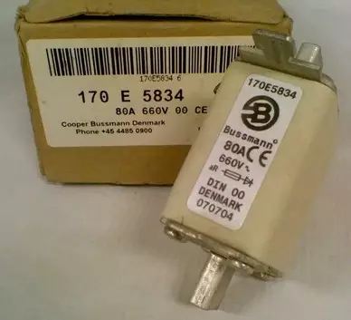 NH-00 80A 660V aR Erik.nop.kahvavaroke - Erikoisnopeat NH kahvasulakkeet veitsiki - 170E5834 - 1