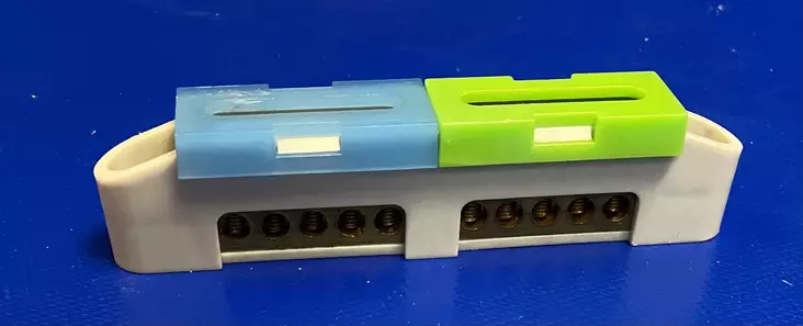 N+PE- rima LZ-4 5x(1,5-16)mm² - Ruuviliitäntäiset 2-kiskoiset N- ja PE-k - 47114 - 1