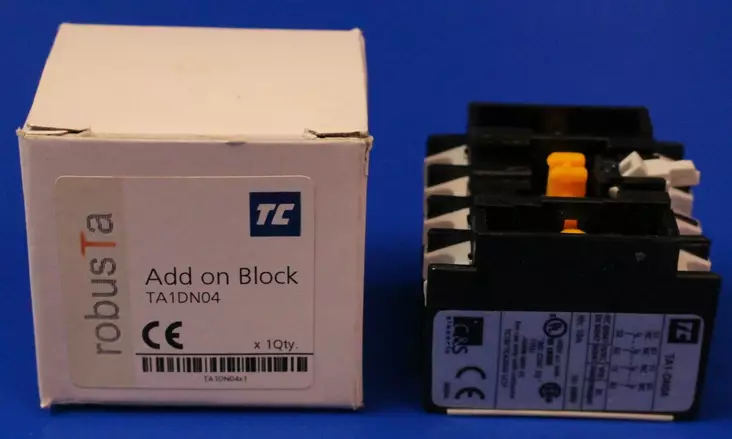 Päälle asennettava apukosketin 4NC - Kontaktorien apukoskettimet ja pneum.aja - TA1DN04 - 1