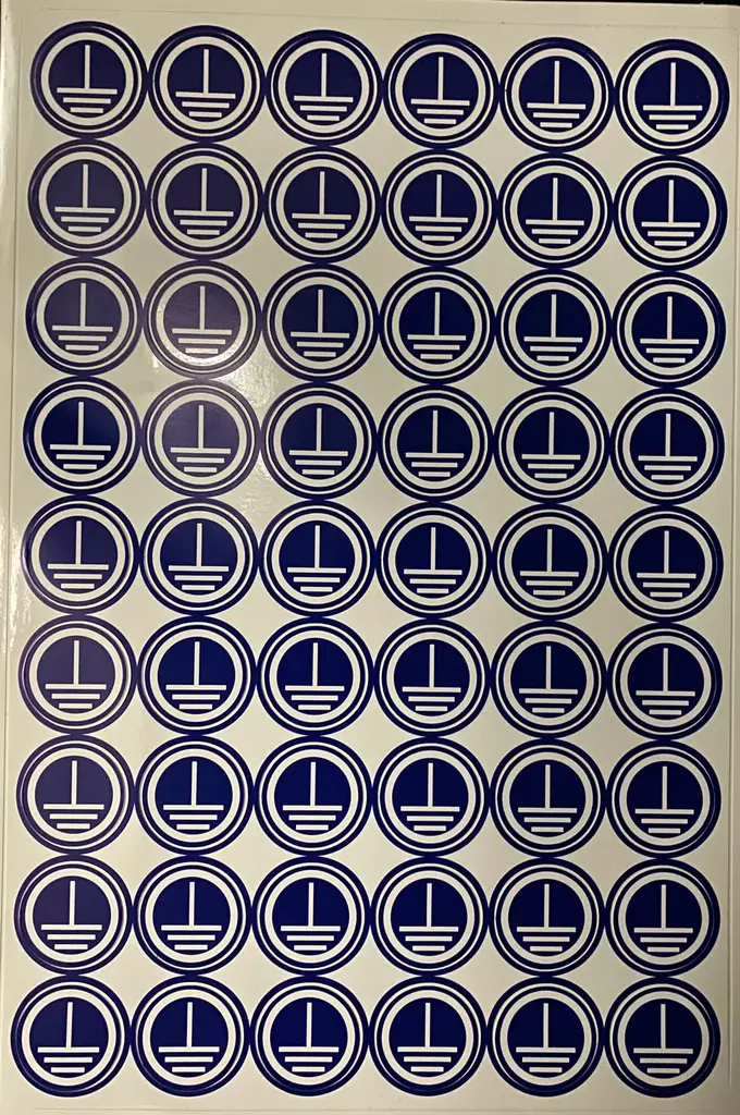 Tarra Maa Iso Sin/Valk. A4-arkki 54 kpl - A4 4-väri Muotoonleikatut tarrat  - TARMaa4 - 1