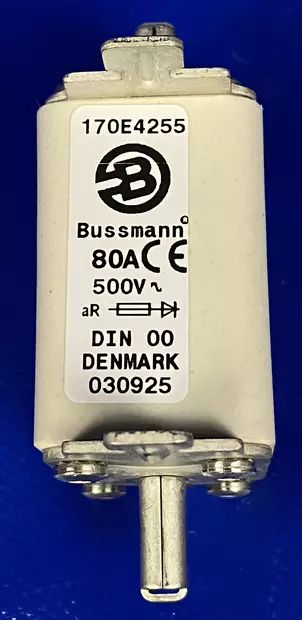 00 / 80A 500V HS Erik.nop.kahvavaroke - Erikoisnopeat NH kahvasulakkeet pulttiki - 170E4255 - 1