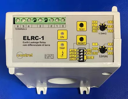 Contrel ELRC-1/35 Elektrooninen maavuotosuojarele 110vac/vdc tai 230-400Vac 35mm kaapelireijällä - Maavuotosuojareleet virtamuuntajilla - ELRC-1-35 - 2