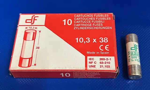10*38 mm 0,25A 500V aM Putkivaroke - Keraamiset putkisulakkeet aM - 3121408-4400025 - 1