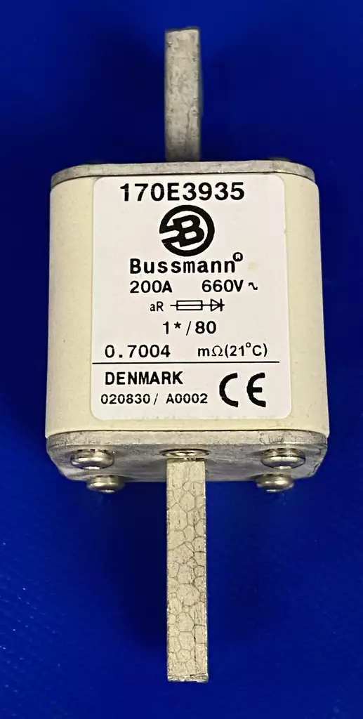 1* / 80 200A 660V aR Erik.nop.kahvavaroke - Erikoisnopeat NH kahvasulakkeet pulttiki - 170E3935 - 1