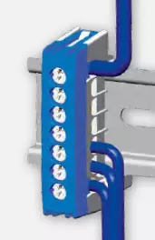 Eristetty N-kisko 7*16mm². DIN-kisko kiinnitys - Ruuviliitäntäiset N- ja PE-kiskot - 2020266-1901365 - 1