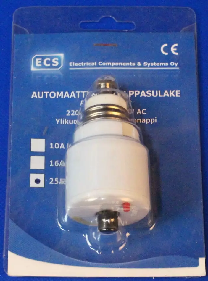 Tulppa-automaatti DII 25A E27 500V Hidas - Tulppasulakkeet - N8025 - 1