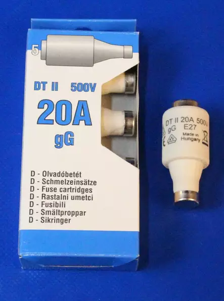 DII E27 20A 500V hidas tulppasulake - Hitaat tulppasulakkeet DII / E27 ja DIII - 3021116 - 1