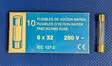 6,3*32 mm 16A 250V F Lasiputkisulake - Lasiputkisulakkeet 6,3x32mm nopeat (F) j - 503016 - 1