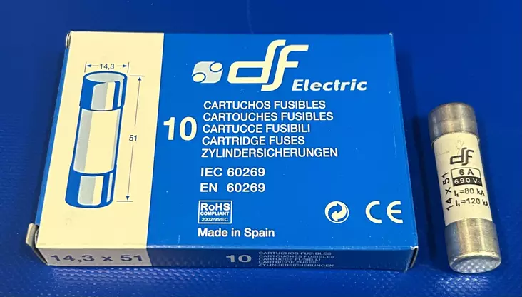 14*51 mm 6A 690V gL Putkivaroke - Keraamiset putkisulakkeet gG - 3121424-421006 - 1