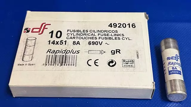 14*51 mm 8A 690V gR Putkivaroke - Erikoisnopeat putkisulakkeet gR - 3121345-492016 - 2
