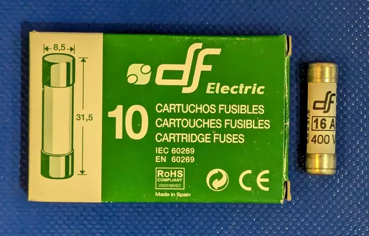 8,5*31,5 mm 16A 400V gl-gG Putkivaroke - Keraamiset putkisulakkeet gG - 3121382-420516 - 1