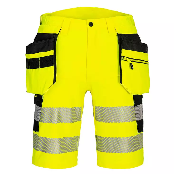 DX4 Stretch Hi-Vis riipputaskushortsit - Miesten huomiotyöshortsit - DX446 - 1
