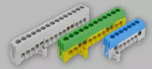 Eristetty N-kisko 12*16mm². DIN-kisko kiinnitys - Ruuviliitäntäiset N- ja PE-kiskot - 2020269-1901366 - 1