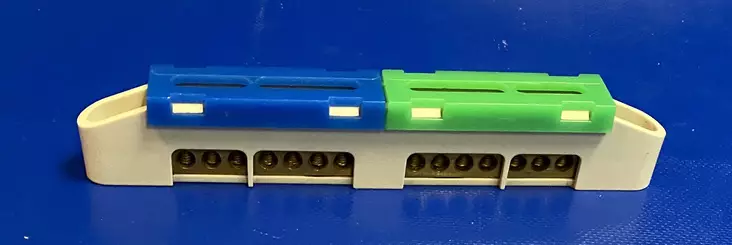 N+PE- rima LZ-6 7x(1,5-16)mm² - Ruuviliitäntäiset 2-kiskoiset N- ja PE-k - 47116 - 1