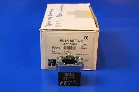 Merkkivalorunko 22mm 220/240Vac Ba9s, 130Vac/dc - 22mm koskkettimet ja tarvikkeet Kansiase - RB2BW07 - 1