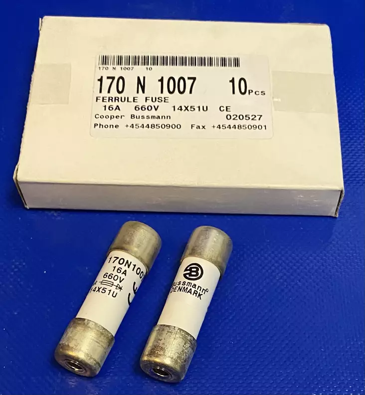 Bussmann 170N1007 14*51 mm 16A 660V Erikoisnopea putkivaroke - Erikoisnopeat putkisulakkeet aR - 170N1007 - 1