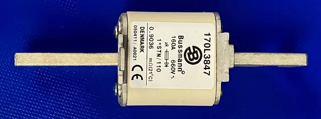 1*ST/110 160A 660V Erik.nop.kahvavaroke - Erikoisnopeat NH kahvasulakkeet pulttiki - 170L3847 - 1