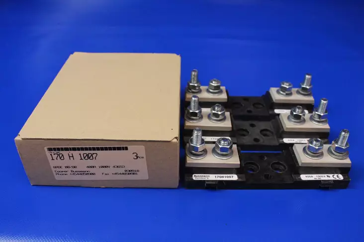 Bussmann FUSE 100A 660V 000/80 - Erikoisnopeat NH kahvasulakkeet pulttiki - 170H1007 - 1