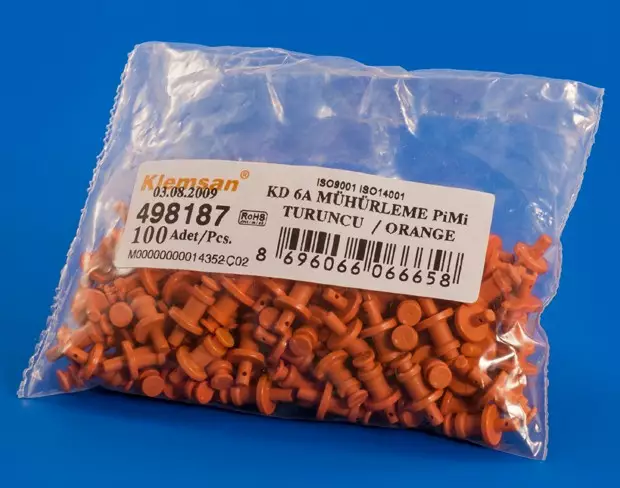 KD6A Sinetöintipinni (tarvitaan 4kpl/setti) - Ruuviliitäntäiset 2-kiskoiset N- ja PE-k - 1901570-498187 - 3