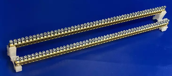 SET-6 PE-/N-kiskopaketti (40+40 * 1,5-16mm²) - Ruuviliitäntäiset 2-kiskoiset N- ja PE-k - 1901547 - 1