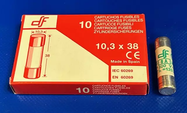 10*38 mm 8A 500V aM Putkivaroke - Keraamiset putkisulakkeet aM - 3121414-440008 - 1