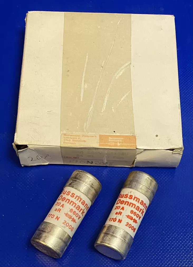 Bussmann 170N2008 22*58 mm 20A 660V Erikoisnopea putkivaroke - Erikoisnopeat putkisulakkeet aR - 170N2008 - 1