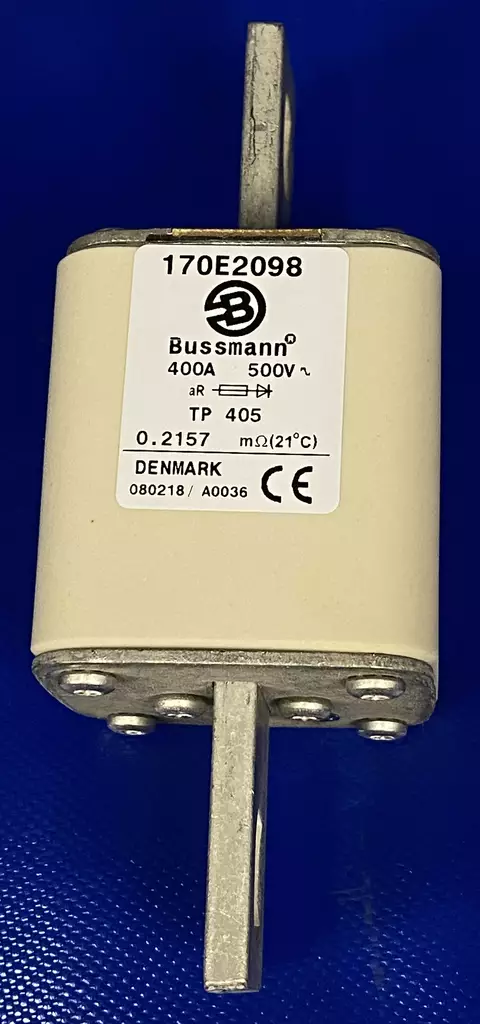 405 400A 500V Erik.nop.kahvavaroke - Erikoisnopeat NH kahvasulakkeet pulttiki - 170E2098 - 1