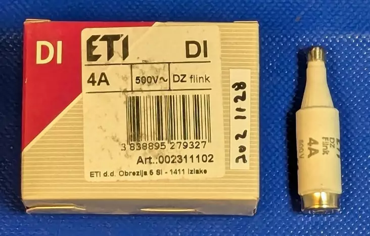 DI 4A nopea 500V Tulppasulake Diazed E16 - Diazed tulppasulakkeet DI / E16 ja DIV / - 3021128 - 1