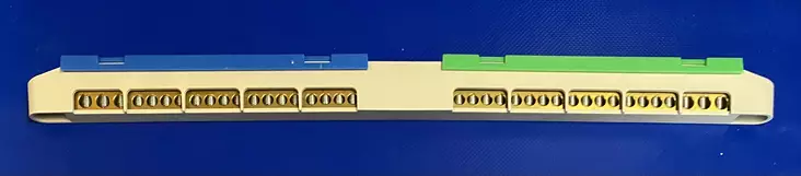 N+PE- rima LZ-18 16x(1,5-16)+3x(6-25)mm² - Ruuviliitäntäiset 2-kiskoiset N- ja PE-k - 47118 - 1