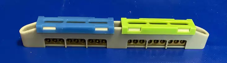 N+PE- rima LZ-8 9x(1,5-16)mm² - Ruuviliitäntäiset 2-kiskoiset N- ja PE-k - 47108 - 1