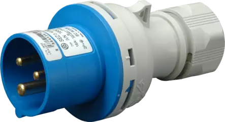 CEE17 16A 3-napainen IP54 230V Korroosionkestävä jatkopistotulppa ruuviliittimillä - Keskuskomponentit - IVN1632NP-2408579 - 1