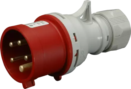 16A 5-napainen IP44 400V Korroosionkestävä voimajatkopistotulppa ruuviliittimillä - Keskuskomponentit - IVN1653NP-2408549 - 1