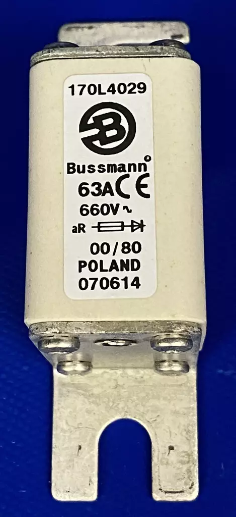 00 / 80 63A 660V gR Erik.nop.kahvavaroke - Erikoisnopeat NH kahvasulakkeet veitsiki - 170L4029 - 1