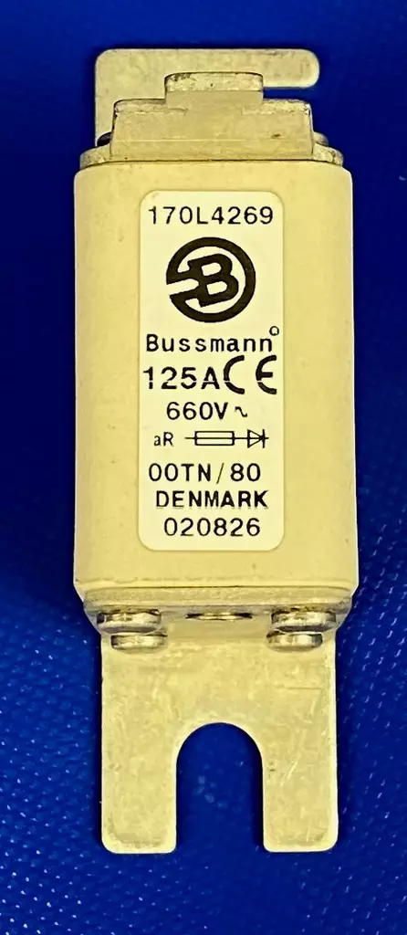 00T/80 125A 660V Erik.nop.kahvavaroke - Erikoisnopeat NH kahvasulakkeet pulttiki - 170L4269 - 1