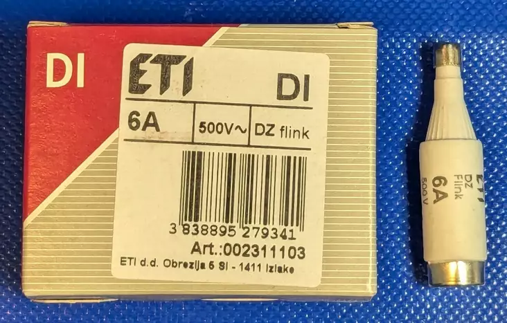 DI 6A nopea 500V Tulppasulake Diazed E16 - Diazed tulppasulakkeet DI / E16 ja DIV / - 3021129 - 1