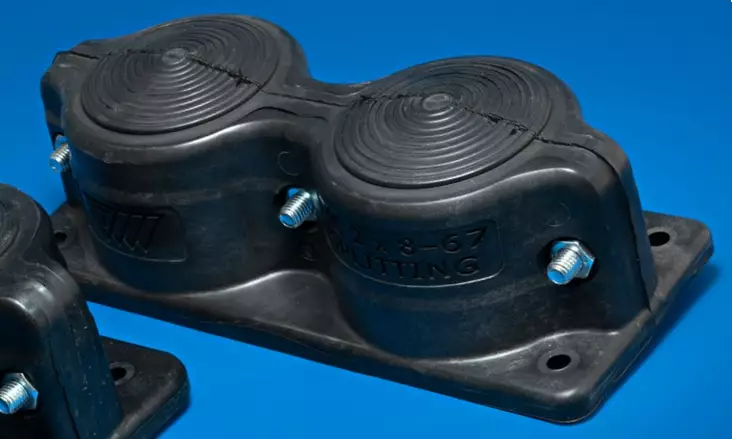 Multilaippa MC2 2x8-67, laippakoko-2 IP55, Ral9005 - Trelleborg Multilaipat - FL21MC2-1732349 - 1