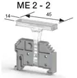 ME 2-2 Rivimerkkauspidike KD4 päätypuristimille - Riviliitintarvikkeet - 49614A - 1