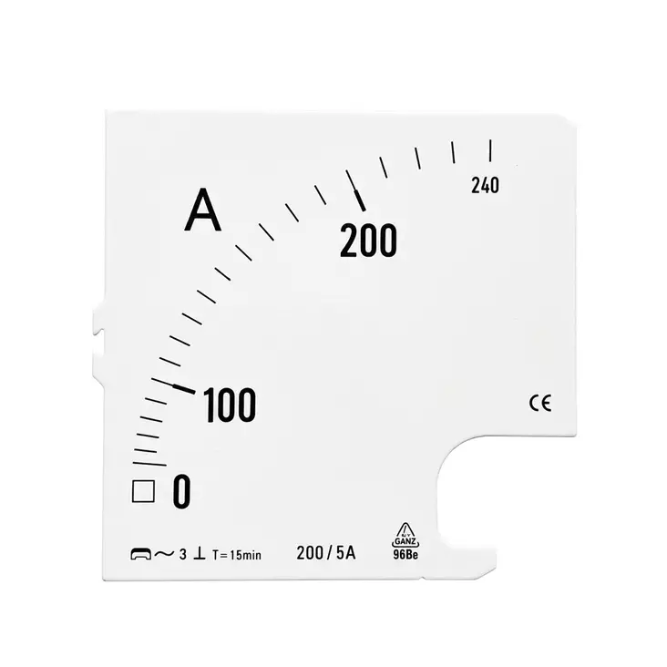 96B.. 200/5A.../15min. Huippuamp.mitt. taulu - Taulumittarit - HAMTGU9602005A - 1