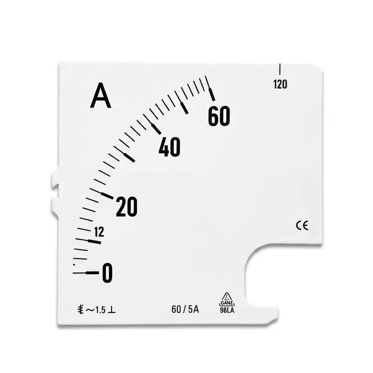 Amppeerimittarin 96LAe 60/5A taulu - Taulumittarit - AMTGU9600605A - 1