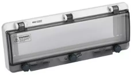 DIN-aukon läppäkansi 16-Mod. ruuvi IP67 - DIN-Aukkoläppäkannet kotelon pintaan - NP416A - 1