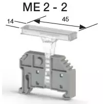 ME 2-2 Rivimerkkauspidike KD4 päätypuristimille - Riviliitintarvikkeet - 49614A - 1