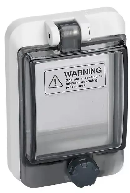 DIN-aukon läppäkansi 2-Mod. ruuvi IP67 - DIN-Aukkoläppäkannet kotelon pintaan - NP42B - 1