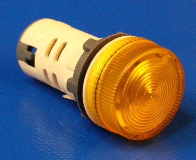 LED-merkkilamppu 22mm Keltainen 48Vac/dc - 22mm LED-merkkivalot 48Vac/dc - RCB7IVL7848Vac-dc - 1