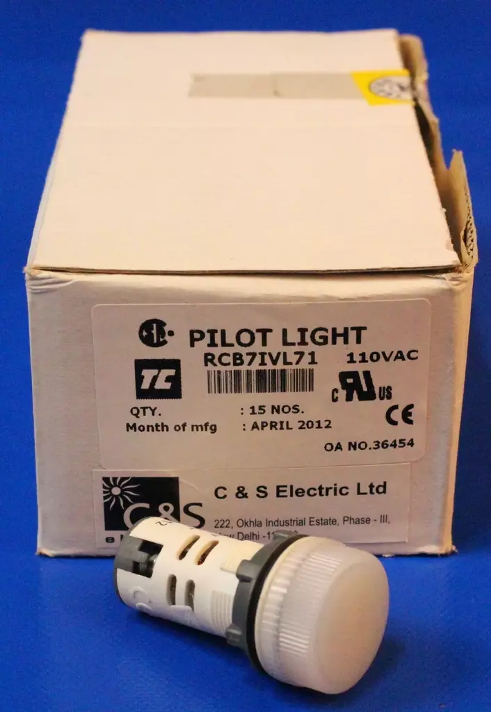 LED-merkkilamppu 22mm Kirkas 110Vac - 22mm LED-merkkivalot 110Vac - RCB7IVL71110Vac - 1