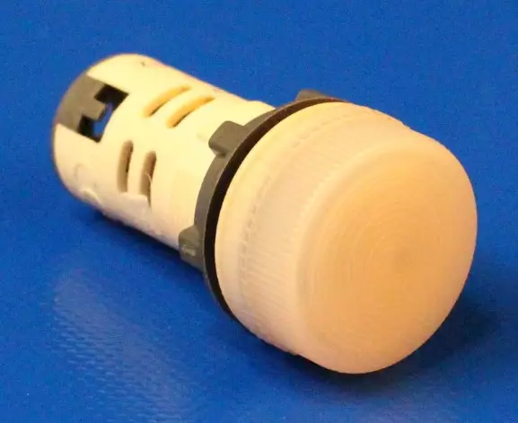 LED-merkkilamppu 22mm Kirkas 240Vac - 22mm LED-merkkivalot 240Vac (sin, kelt,  - RCB7IVL71240Vac - 1