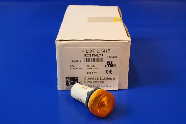 LED-merkkilamppu 22mm Oranssi 220Vdc - 22mm LED-merkkivalot 220Vdc - RCB7IVL75220Vdc - 1